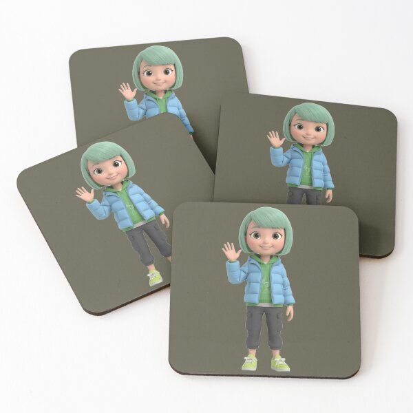 Item preview, Cute 3D Anime Girl Waving Hello designed and sold by chicworld2026.