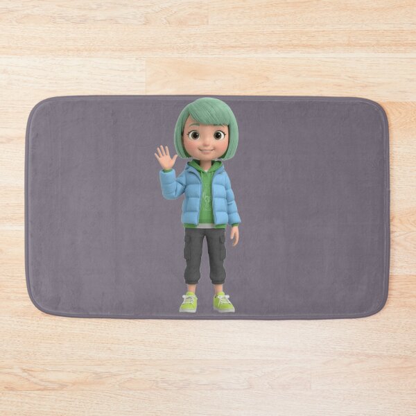 Item preview, Cute 3D Anime Girl Waving Hello designed and sold by chicworld2026.