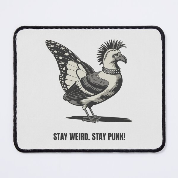 Item preview, Stay Weird Stay Punk Funny Punk Rock Bird Design designed and sold by paulo silveira.