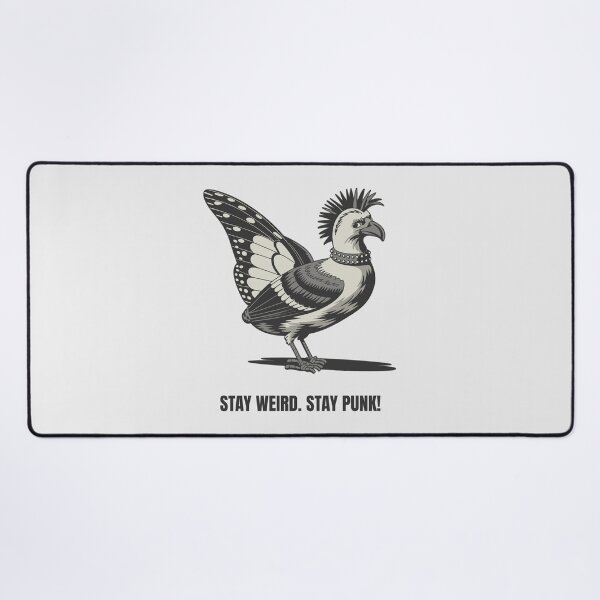Item preview, Stay Weird Stay Punk Funny Punk Rock Bird Design designed and sold by paulo silveira.