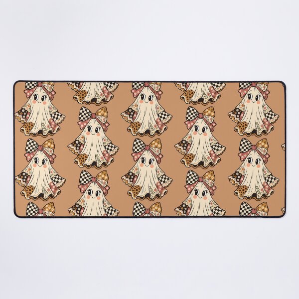 Item preview, Boho Ghost Vintage Patchwork Halloween Coquette Bow Botanical Patterns designed and sold by Itaya Art.