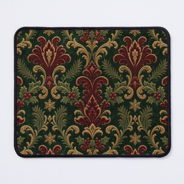 Item preview, Victorian Christmas Velvet Damask Pattern designed and sold by frumixart.