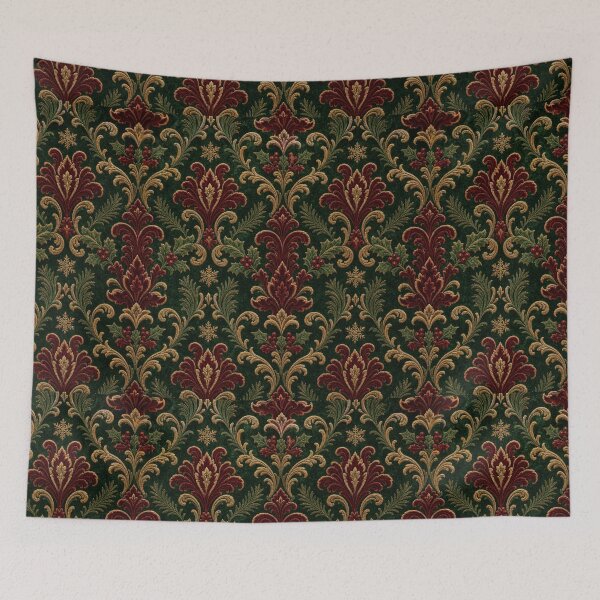Item preview, Victorian Christmas Velvet Damask Pattern designed and sold by frumixart.