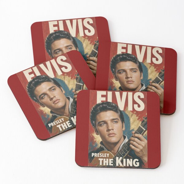 Item preview, Elvis Presley The King Vintage Oil Painting Style Poster designed and sold by ElvisVintagePosters.