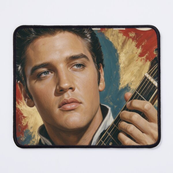 Item preview, Elvis Presley The King Vintage Oil Painting Style Poster designed and sold by ElvisVintagePosters.