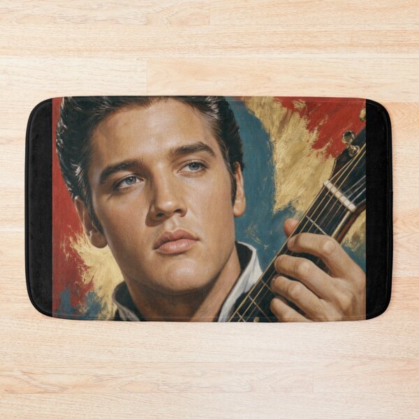 Item preview, Elvis Presley The King Vintage Oil Painting Style Poster designed and sold by ElvisVintagePosters.