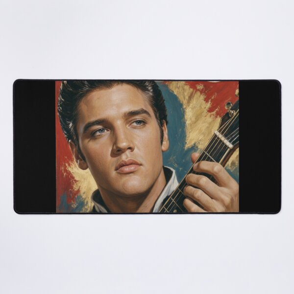 Item preview, Elvis Presley The King Vintage Oil Painting Style Poster designed and sold by ElvisVintagePosters.