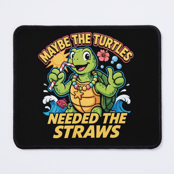 Item preview, Maybe the Turtles Needed the Straws Cute Turtle Sea Humor designed and sold by Redgiant87x.