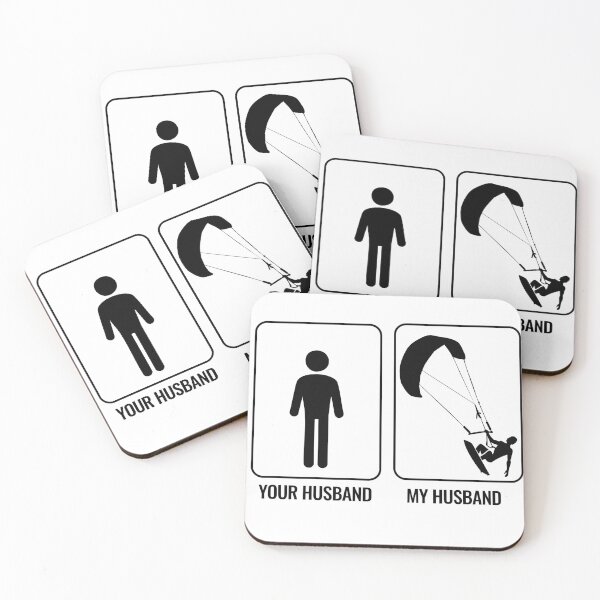 Item preview, My Husband Kitesurfs — Funny Kite Gift designed and sold by Mauisita.