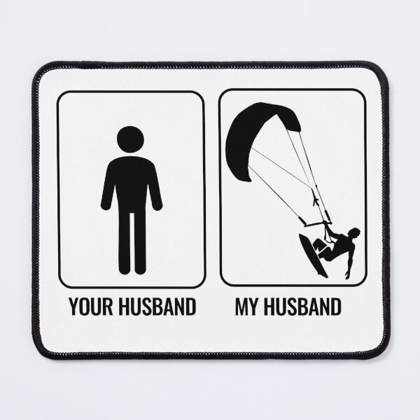 Item preview, My Husband Kitesurfs — Funny Kite Gift designed and sold by Mauisita.