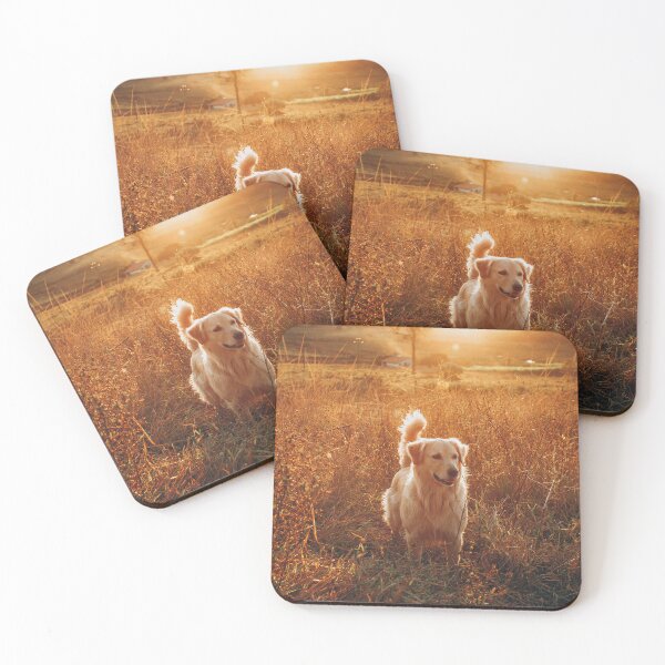 Item preview, Aesthetic Golden Retriever Sunset Landscape designed and sold by VanGaldo.