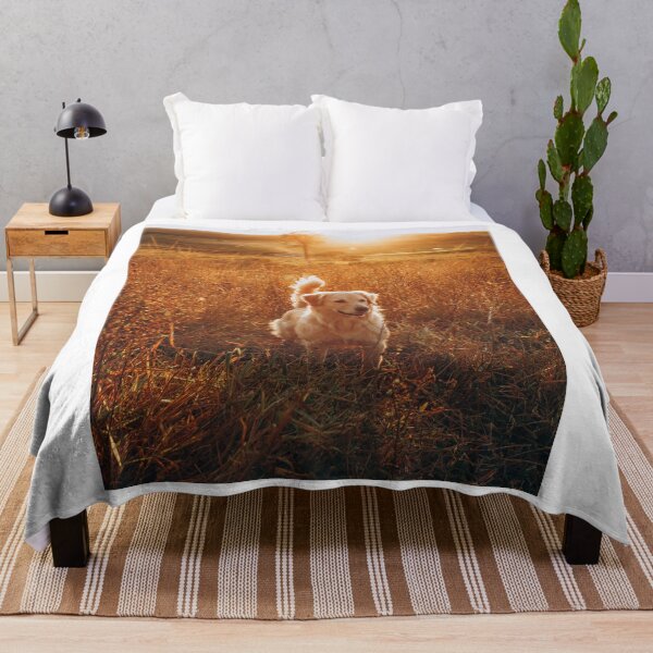 Item preview, Aesthetic Golden Retriever Sunset Landscape designed and sold by VanGaldo.
