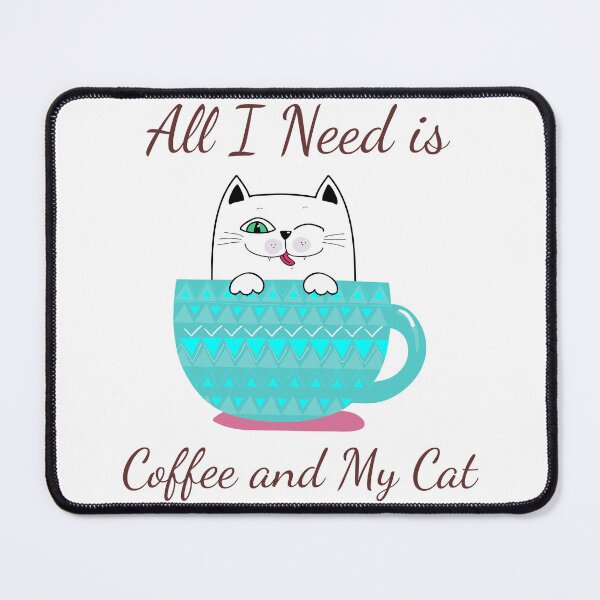 Item preview, Cute Cat in Coffee Cup & Funny Quote designed and sold by CreativeCrest.