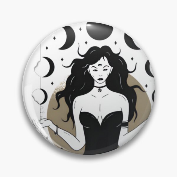 Item preview, Lunar Goddess Triple Moon Celestial Witch designed and sold by Natkyshoraka.