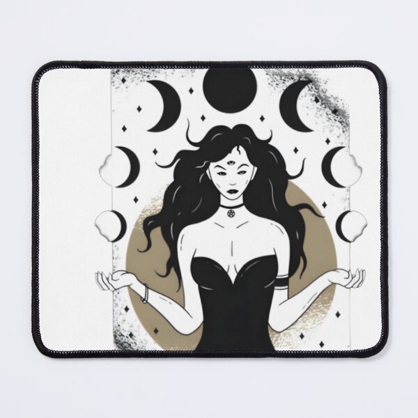 Item preview, Lunar Goddess Triple Moon Celestial Witch designed and sold by Natkyshoraka.