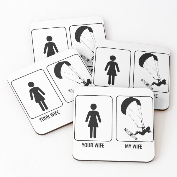 Item preview, My Wife Kitesurfs — Funny Kite Gift designed and sold by Mauisita.