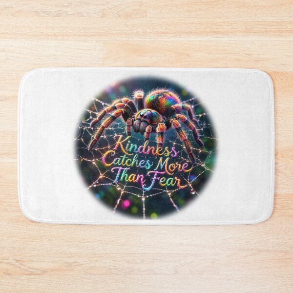 Item preview, Rainbow Tarantula Kindness Catches More Than Fear Graphic designed and sold by NotSoSubtleRosiePeas.