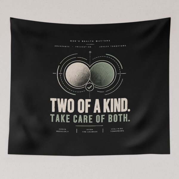 Item preview, Two of a Kind – Men’s Health Awareness designed and sold by justforart91.