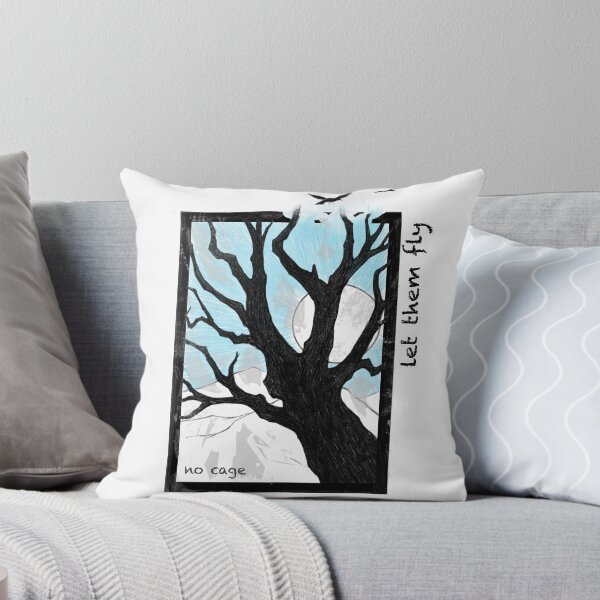 Item preview, Freedom Has No Frame – Dark Side Tree and Flying Birds designed and sold by FromtheEast.