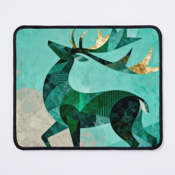 Item preview, Geometric Stag with Gold Accents designed and sold by paulrommer.