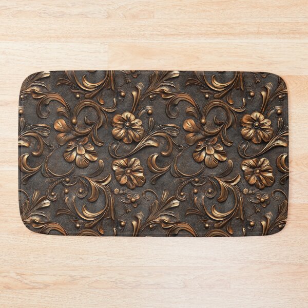 Item preview, Tooled Leather Dark Brown designed and sold by ColorFlowArt.