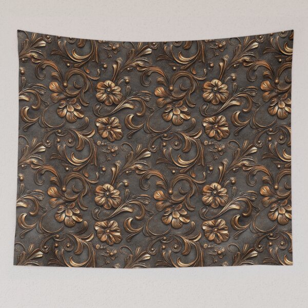Item preview, Tooled Leather Dark Brown designed and sold by ColorFlowArt.