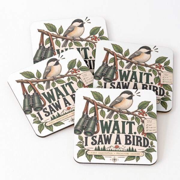 Item preview, Wait I Saw a Bird Funny Birdwatching Field Guide designed and sold by MysticCanvasAi.