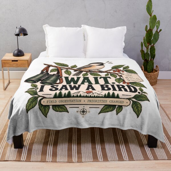 Item preview, Wait I Saw a Bird Funny Birdwatching Field Guide designed and sold by MysticCanvasAi.