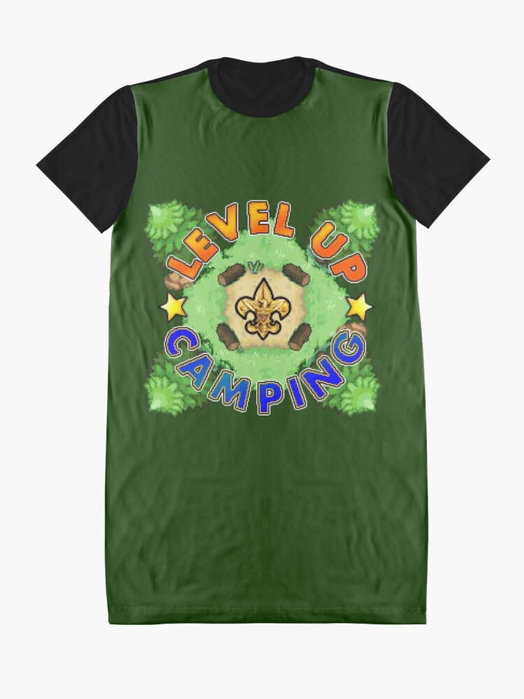 Alternate view of Level Up Camping Graphic T-Shirt Dress