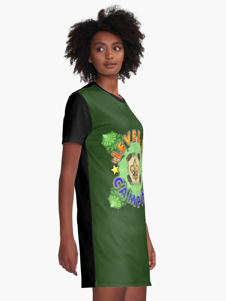 Alternate view of Level Up Camping Graphic T-Shirt Dress