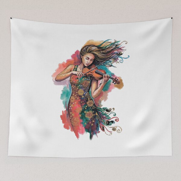 Item preview, Violinist.  Retro style. designed and sold by MagelliShop.