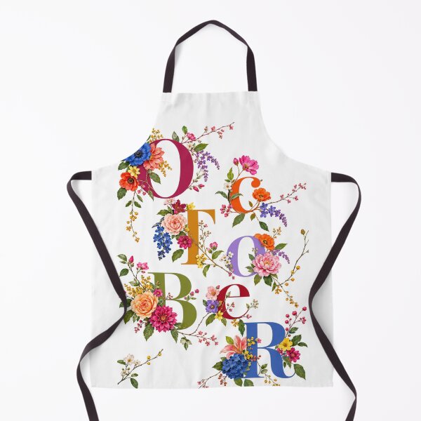 Item preview, October in Bloom Floral Typography designed and sold by Fun In The Sun .