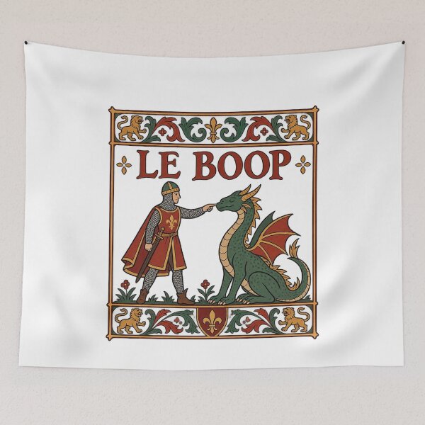 Item preview, Le Boop Medieval Knight Dragon Fantasy designed and sold by CatiaStudioArt.