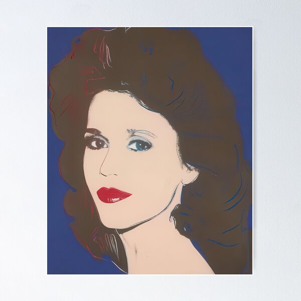 Item preview, Jane Fonda (F. & S. II.268) - Signed Print by Andy Warhol designed and sold by stevengrossman.