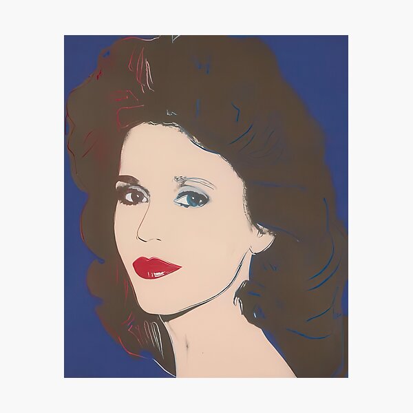 Item preview, Jane Fonda (F. & S. II.268) - Signed Print by Andy Warhol designed and sold by stevengrossman.