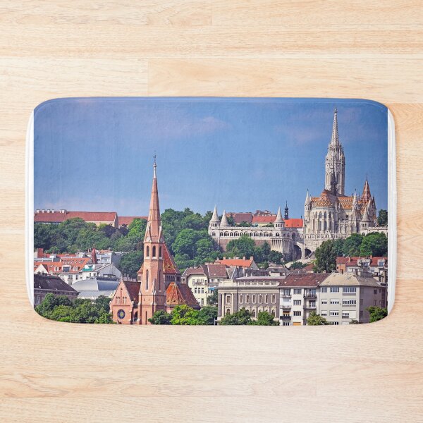 Item preview, Szilagyi Dezso Square Reformed Church and Matthias Church in Budapest designed and sold by goceris.
