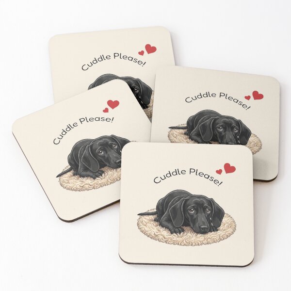 Item preview, Cute Sausage Dog Cuddle Please designed and sold by The-NOKU-Co.