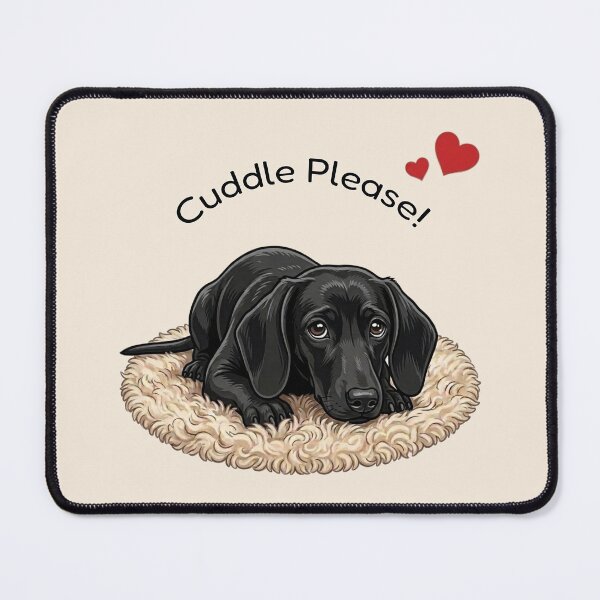 Item preview, Cute Sausage Dog Cuddle Please designed and sold by The-NOKU-Co.