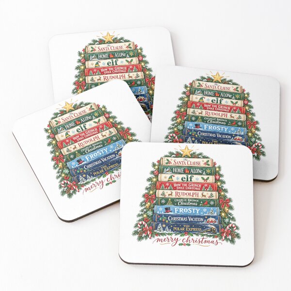 Item preview, Christmas Book Stack Tree Holiday Reading Merry Christmas designed and sold by CatiaStudioArt.