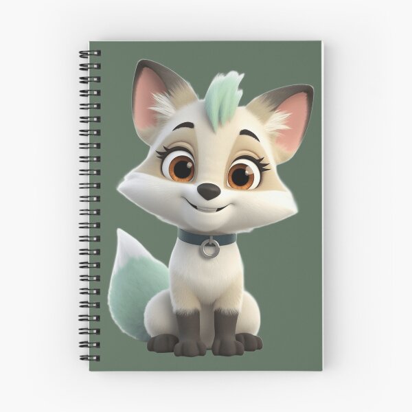 Item preview, Cute 3D Cartoon Fox with Teal Mohawk designed and sold by chicworld2026.