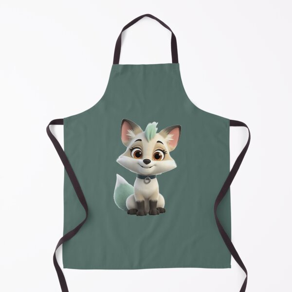 Item preview, Cute 3D Cartoon Fox with Teal Mohawk designed and sold by chicworld2026.