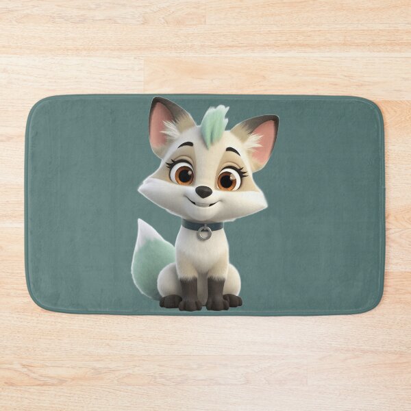 Item preview, Cute 3D Cartoon Fox with Teal Mohawk designed and sold by chicworld2026.