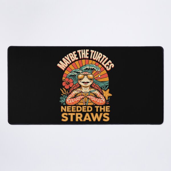 Item preview, Maybe the Turtles Needed the Straws Sea Humor Turtle Meme designed and sold by Redgiant87x.