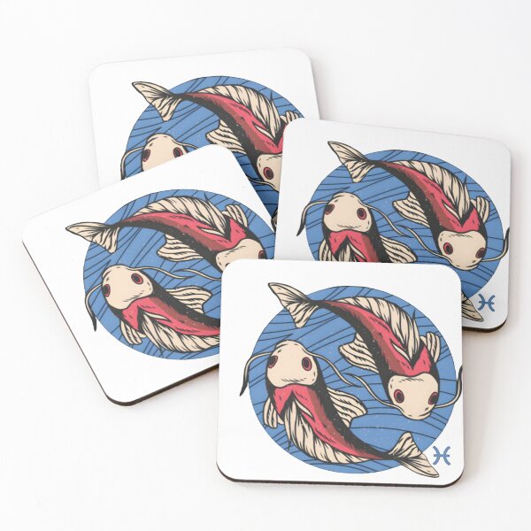 Item preview, Pisces Zodiac Sign Koi Fish designed and sold by Natkyshoraka.
