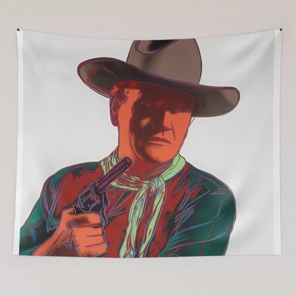 Item preview, John Wayne ( F. & S. II.377) (unique) - Signed Print by Andy Warhol designed and sold by stevengrossman.