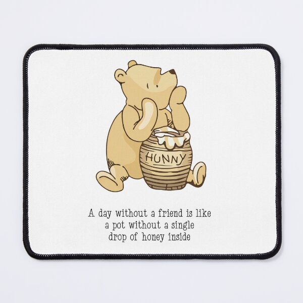 Item preview, Classic Winnie the Pooh Friendship Quote designed and sold by ColorFlowArt.