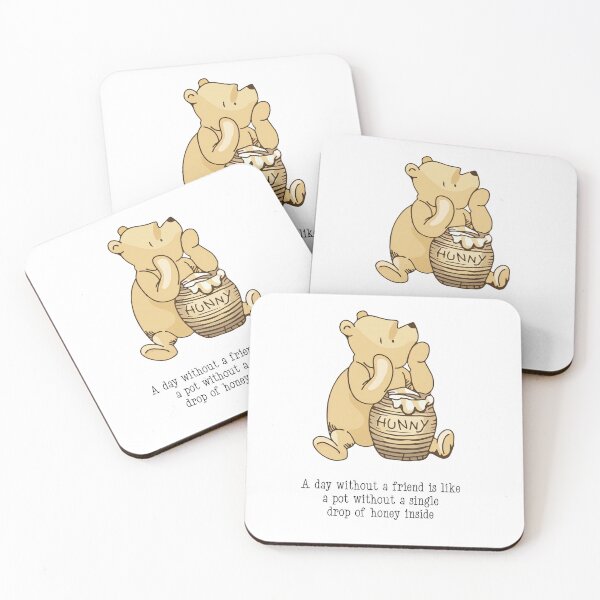 Item preview, Classic Winnie the Pooh Friendship Quote designed and sold by ColorFlowArt.