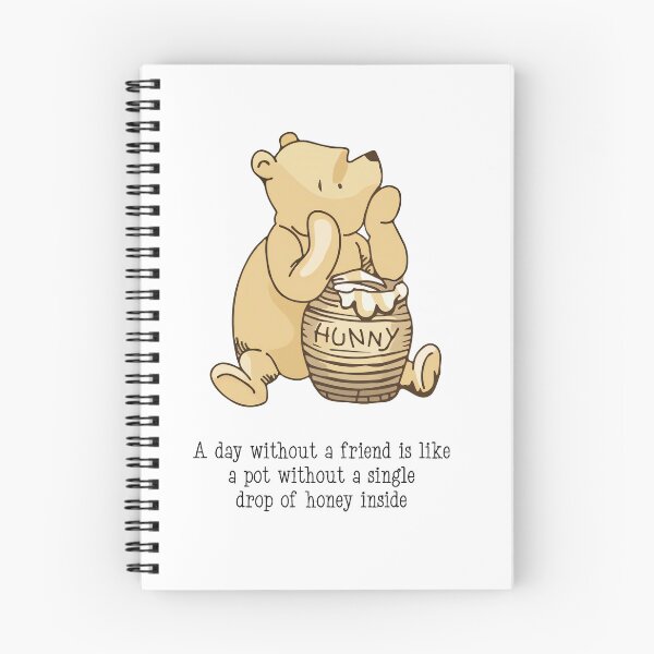 Item preview, Classic Winnie the Pooh Friendship Quote designed and sold by ColorFlowArt.