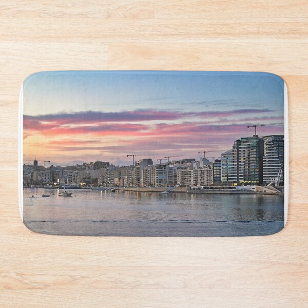 Item preview, Panoramic View of Sliema Skyline and Modern Waterfront at Sunset Malta designed and sold by goceris.