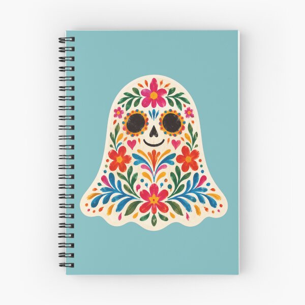 Item preview, Dia De Los Muertos Ghost Mexican folk art  designed and sold by PaperAltars.
